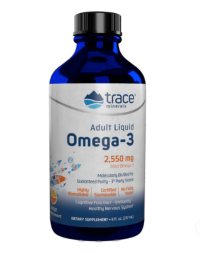 БАДы для мужчин и женщин Trace Minerals Omega-3 Adult Liquid 237 ml.  (237ml.)