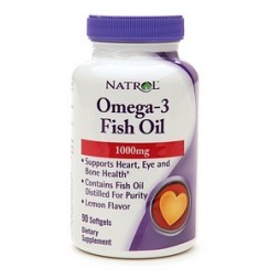 БАДы для мужчин и женщин Natrol Omega 3 Fish Oil 1000 мг  (90 капс)