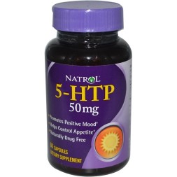 БАДы для мужчин и женщин Natrol 5-HTP 50 мг  (60 капс)