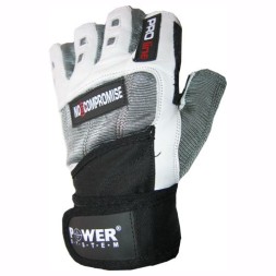 Мужские перчатки для фитнеса и тренировок Power System PS-2700 перчатки  (черно-белый)