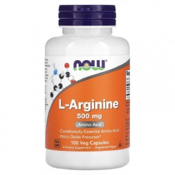 Спортивное питание NOW L-Arginine 500 мг  (100 капс)