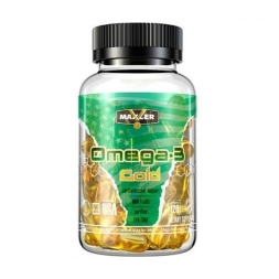 Жирные кислоты (Омега жиры) Maxler Omega-3 Gold  (120 капс)