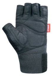 Мужские перчатки для фитнеса и тренировок CHIBA 40138 Wristguard Protect   (черные)