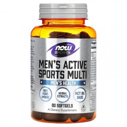Комплексы витаминов и минералов NOW Men's Active Sports Multi   (90 softgels)