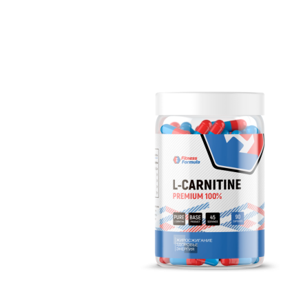 Л-карнитин в таблетках и капсулах Fitness Formula L-Carnitine  (90 капс)