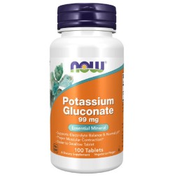  NOW Potassium Gluconate 99mg  (100 таб)
