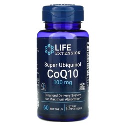 Антиоксиданты  Life Extension Super Ubiquinol CoQ10 100 mg   (60 Softgels)