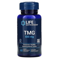 БАДы для мужчин и женщин Life Extension TMG 500 mg  (60 vcaps)