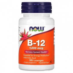 Витамин B12  NOW B-12 1000 мкг  (100 таб)
