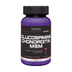 БАДы для мужчин и женщин Ultimate Nutrition Glucosamine &amp; Chondroitine + MSM  (90 таб)