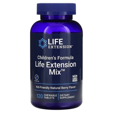 Детские витамины Life Extension Life Extension Children&#039;s Formula Life Extension Mix 120 chewable tablets Berry  (120 Chewables)