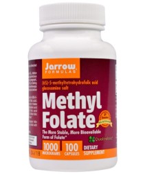 Комплексы витаминов и минералов Jarrow Formulas Methyl Folate 1000 mcg   (100 vcaps)