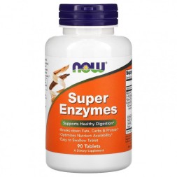 Специальные добавки NOW Super Enzymes  (90 tabs)