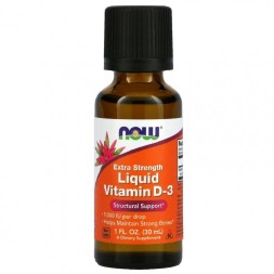 Комплексы витаминов и минералов NOW Vitamin D3 Liquid 1,000IU(25mcg)   (30ml.)
