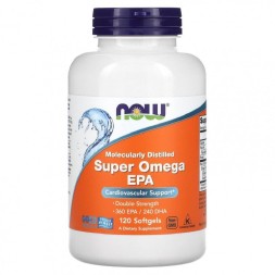 Жирные кислоты (Омега жиры) NOW Super Omega EPA   (120 softgels)